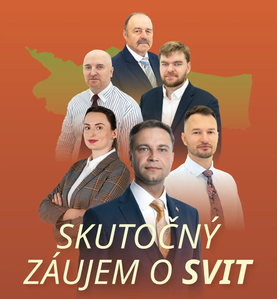 Vladimír Zentko a tím kandidátov pre Svit